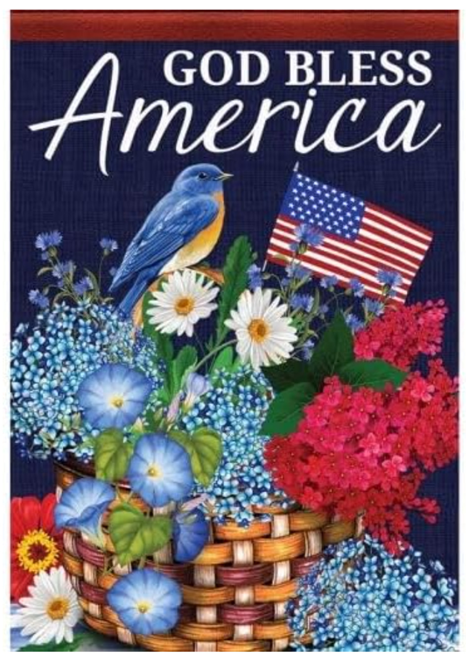 Carson - God Bless America Dura Soft™ Garden Flag - 12.5" x 18" 53334